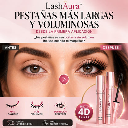 LashAura™ 4D Mega Volume Mascara