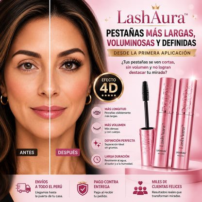 LashAura™ 4D Mega Volume Mascara